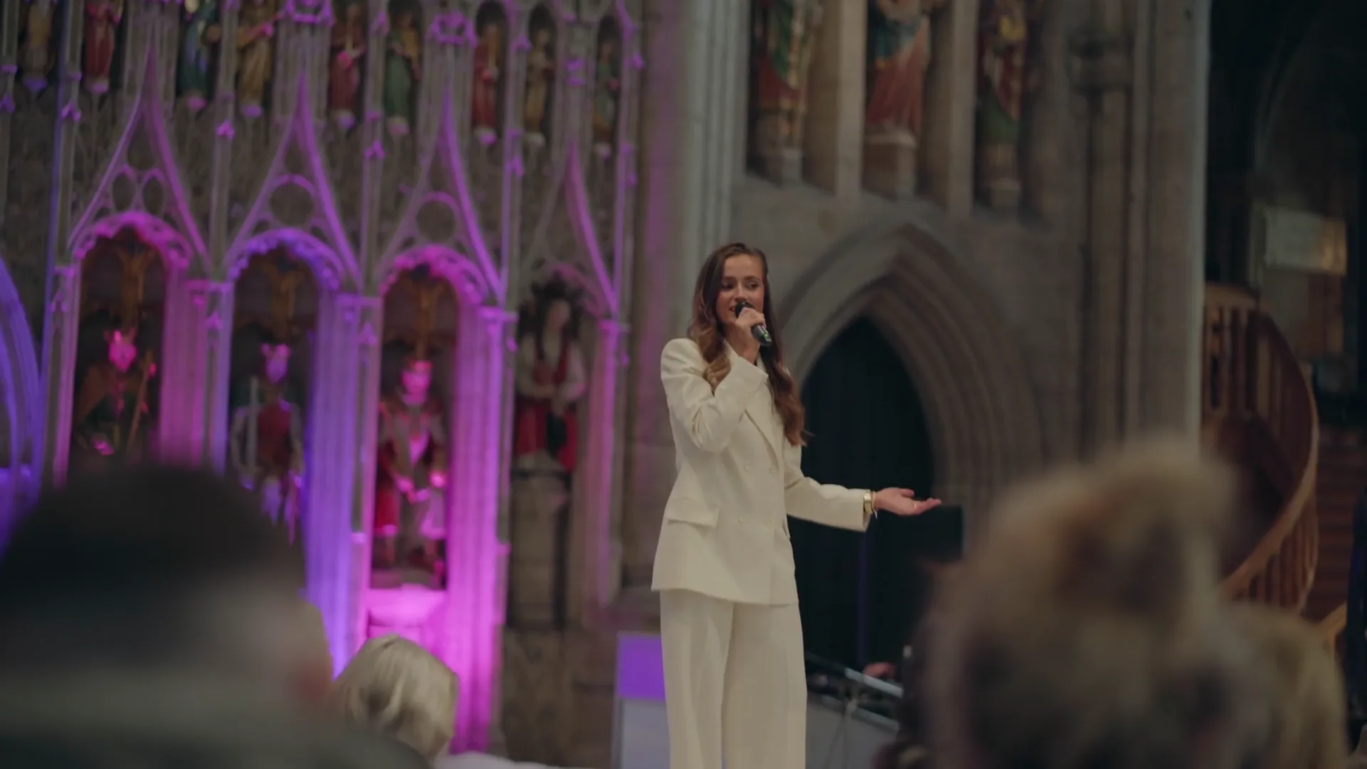 Sally Hall performing live at Ripon Cathedral